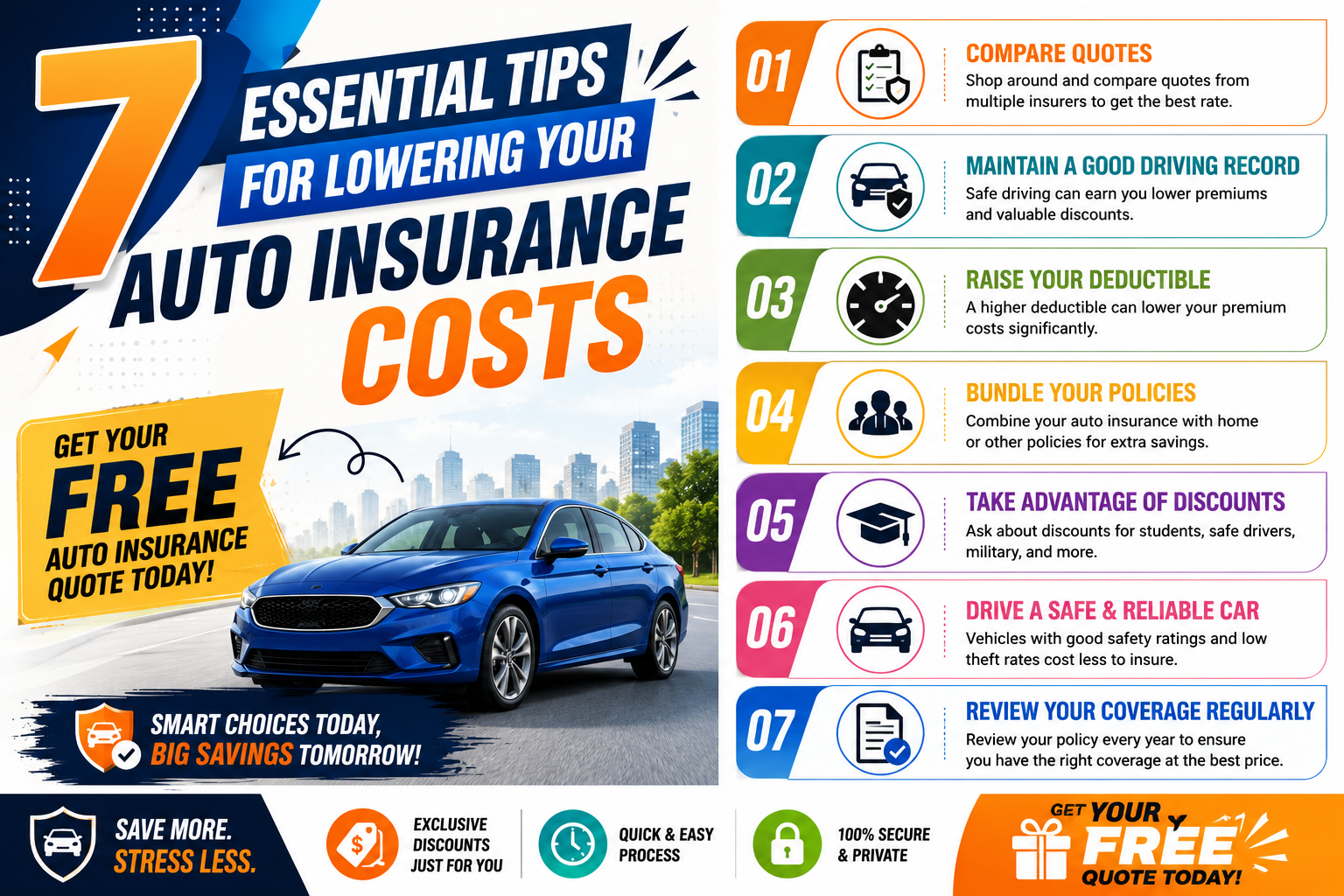 7 Essential Tips for Lowering Your Auto Insurance Costs
